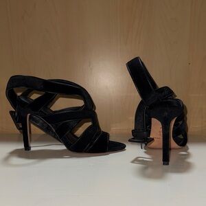 ANTONIO MELANI Black Strappy Heels
